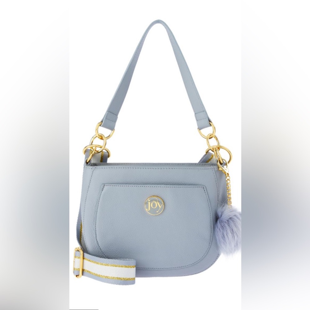 Classy gray Joy Mangano purse!